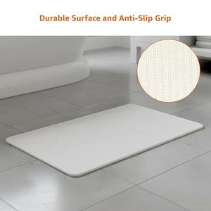 Tapis de bain personnalisés de luxe modernes en terre de diatomée gravée, absorbant l'eau rapidement et séchant rapidement - Product Image 4