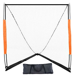 Porta da Lacrosse Portatile 6FT X 6FT con Borsa per il Trasporto, Asta in Fibra di Vetro, Attrezzatura per Allenamento in Giardino per Sport - Product Image 1
