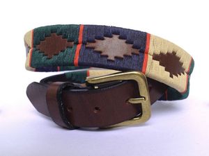 Cinturón de polo de lujo hecho con cuero de alta calidad con acabado premium, cinturón de polo de cuero genuino hecho a mano. - Product Image 1