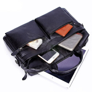 Sac pour ordinateur portable de voyage d'affaires en cuir véritable léger et durable pour documents professionnels et usage quotidien - Product Image 2