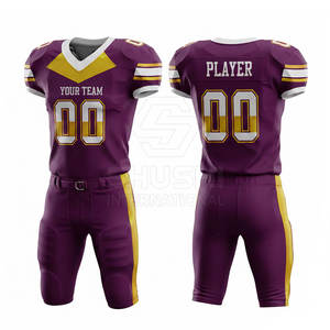 Uniforme de Fútbol Americano Personalizado OEM, Ropa Deportiva Transpirable de Alta Calidad, Fabricante de Uniformes para Equipos, Talla Adulto - Product Image 4