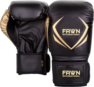 Gants de boxe personnalisés de haute qualité en cuir de vachette véritable, à lacets, antidérapants et respirants. - Product Image 1