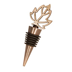 Bouchon à vin élégant en acier inoxydable avec finition métallique polie pour la conservation du vin et accessoires de table haut de gamme - Product Image 1