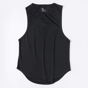 Débardeur de sport pour hommes, style décontracté d'été, en matière légère, avec découpe des emmanchures et col rond, vente en gros - Product Image 1