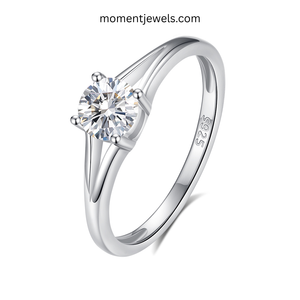 Minimalist 925 <b>Sterling</b> <b>Silver</b> Zircon Open <b>Ring</b> for Women Simple Style <b>Adjustable</b> Cubic Zirconia <b>Ring</b> - Product Image 5