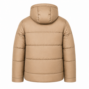 Veste matelassée pour homme avec broderie personnalisée, à capuche, résistante à l'eau, manteau d'hiver chaud, vêtements d'extérieur rembourrés, fabricant - Product Image 3