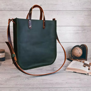 Sacs à main en cuir véritable du fabricant, sacs fourre-tout et sacs bandoulière pour femmes, fermeture magnétique, logo personnalisé OEM, fournisseur FBA - Product Image 1