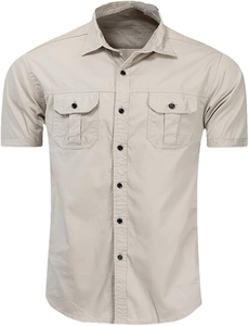 Camisa de Pesca Ligera de Manga Corta para Hombre, Secado Rápido, Transpirable, Protección UV, Ropa Deportiva para Exteriores, Proveedor al por Mayor - Product Image 3