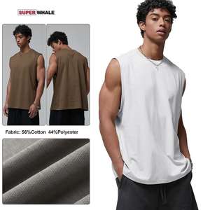 Camiseta sin mangas para entrenamiento de gimnasio para hombre, chaleco deportivo sin mangas transpirable de secado rápido para culturismo - Product Image 5