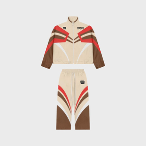 Custom <b>Retro</b> Racing <b>Tracksuit</b> Men 2 Piece Set Vintage Y2K Streetwear Full Zip Jacket Wide Leg Track Pants Sportswear Set - Product Image 2