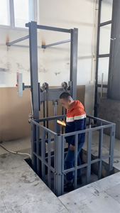 Hot bán hai người bên ngoài thủy lực ascenseur nhỏ gác mái Thang máy với cabin sang trọng cho ngôi nhà - Product Image 4