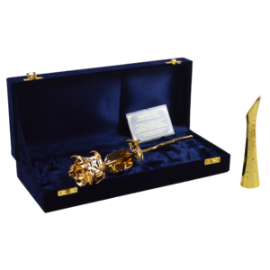 24k Gold <b>Rose</b> With Handmade Ceramic Stand Preserved Real <b>Rose</b> and Luxury <b>Boxes</b> Packing Decor Best for Gift and Festive Design - Product Image 3
