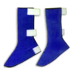 Protège-jambes en cuir de vachette résistant au feu de haute qualité, couvre-chaussures de soudage, chaussures de sécurité industrielles écologiques pour le soudage - Product Image 5