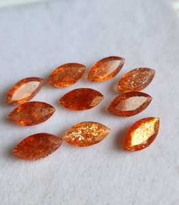 Pierres précieuses naturelles de pierre de soleil facettées en marquise 5x10mm – Achetez maintenant en gros des pierres lâches pour la fabrication de bijoux – Pierre de soleil la plus vendue. - Product Image 5