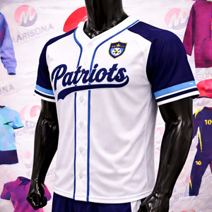 Camiseta de Béisbol para Equipos y Ligas, Sólida, de Secado Rápido, Transpirable, 100% Poliéster, Personalizada con Nombre y Número del Jugador Sublimado y Bordado - Product Image 2