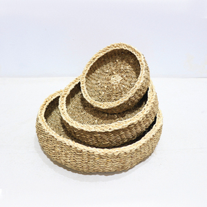 Panier de rangement en jonc tressé rond pour l'organisation de la maison – Offre spéciale - Product Image 5