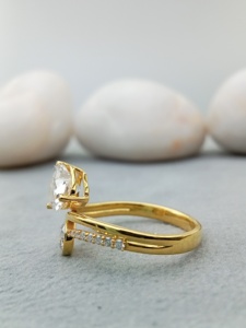 Anillo de Compromiso y Boda D'VINS JEWELS con Forma de Corazón, Diamante Cultivado en Laboratorio, Color D, Oro Rosa, Chapado en Oro Certificado - Product Image 5