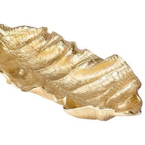 Plateau de service élégant en métal en forme de feuille, plateau de service alimentaire haut de gamme pour les fêtes et la restauration - Product Image 6