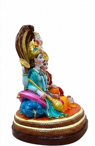 Estatua de Mármol de Vishnu y Lakshmi, Figura Religiosa de Piedra Pulida, Decoración para el Hogar o Templo - Product Image 3