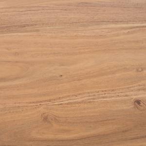 Vandana Crystal Aspect Round acacia wood <b>table</b> in <b>retro</b> Boomer style, 100 cm diameter - Product Image 3