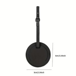 Etiquetas de Equipaje Personalizadas de Cuero Sintético con Placa de Latón para Maletas y Mochilas de Viaje - Product Image 5