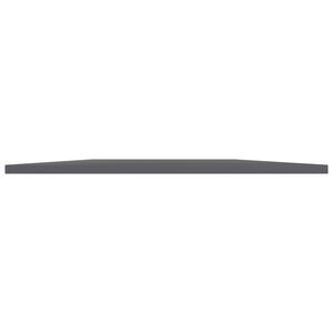 Juego de 4 piezas de tableros de estantería de madera de ingeniería gris de alto brillo Tamaño de 39,4 "x 19,7" x 0,6 "para estanterías elegantes - Product Image 3