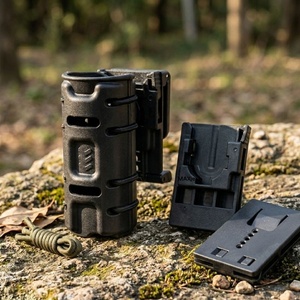 Étui tactique modulaire pour lampe torche 360 °   Étui <span class=keywords><strong>de</strong></span> rangement <span class=keywords><strong>télescopique</strong></span> rotatif, fixation pour ceinture <span class=keywords><strong>de</strong></span> service, kit d'équipement extérieur - Product Image 1