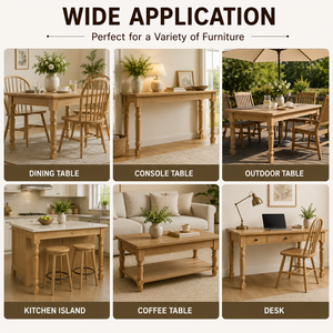 Contemporary Solid Wood Dining <b>Table</b> Legs Custom Size Polished Support Posts Handcrafted Furniture Accessories Wooden <b>Table</b> Leg - Product Image 3