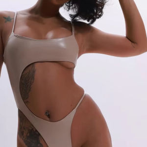 Traje de Pole Dance para Mujer, Transpirable, Moldeador, Ajustado, Elástico, de Una Pieza, Servicio OEM, Personalizado - Product Image 1