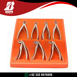 Nouvel arrivage : Kit d'instruments dentaires en acier inoxydable (10 pièces) – Pinces d'extraction dentaire et instruments chirurgicaux dentaires - Product Image 2