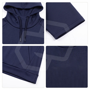 <b>Men's</b> Winter Eco-Friendly Breathable Fleece Hooded Pullover Casual <b>Short</b> <b>Sleeve</b> Custom OEM Service Premium Quality Made Pakistan - Product Image 6