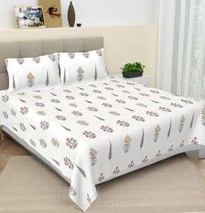 Draps 100% coton directement du fournisseur avec deux taies d'oreiller, imprimés à la main, écologiques, bio, luxe, literie toutes saisons - Product Image 2