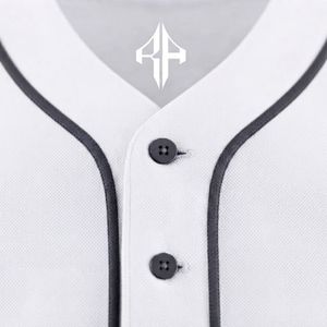 Ensemble de baseball pour hommes de haute qualité, matière 100% polyester, col en V, impression par transfert par sublimation par RIVIAN ATLANTIC - Product Image 6
