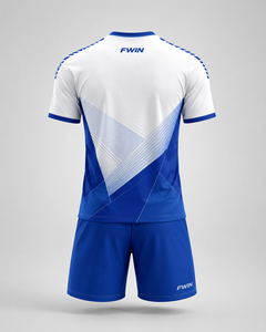 ชุดเสื้อฟุตบอลชาย FWIN แขนสั้น ระบายอากาศได้ดี แห้งเร็ว ผลิตจากโพลีเอสเตอร์ รับผลิตตามแบบ - Product Image 2