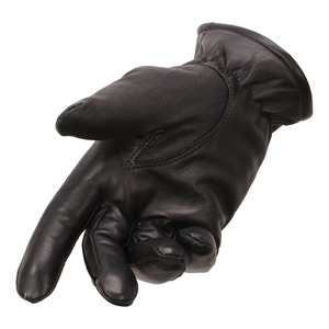 Gants d'hiver chauds pour homme en cuir de mouton véritable avec logo personnalisé, doublure en polyester, pour la conduite quotidienne, décontractés et sportifs - Product Image 3