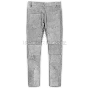 Pantalones de Cuero para Hombre de Alta Calidad, Transpirables y Ligeros, Diseño Personalizado con su Propio Logotipo, Pantalones de Cuero Lavado para Hombre - Product Image 2