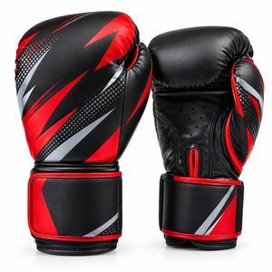 Gants de boxe professionnels en PU, ajustables avec fermeture auto-agrippante, logo personnalisé, évacuation de l'humidité, vente en gros, respirants - Product Image 4