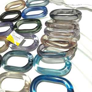 Decoración del hogar: Eslabones de cadena de resina personalizables de gran tamaño y colores claros, eslabones grandes de resina multicolor disponibles. - Product Image 2