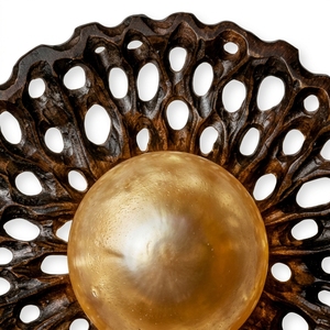Lampe murale LED en teck Elura de luxe, style décoratif moderne pour l'intérieur de la maison, chambre à coucher, salon, hôtel - Product Image 3