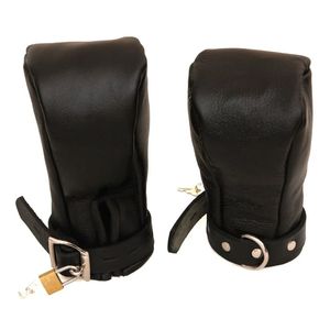 Cowhide <b>Leather</b> <b>Wrist</b> <b>Cuffs</b> with Comfortable Padding and Strong Metal Rings - Product Image 1