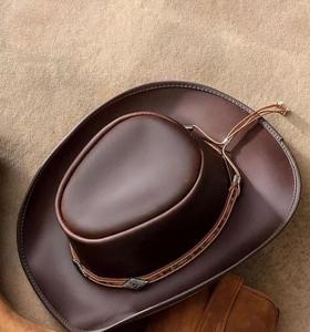 New Imperial International Full Grain Leather Cowboy <b>Hat</b> Concho Band <b>Western</b> Style Handmade Unisex Adult Casual Outdoor 4-Season - Product Image 3