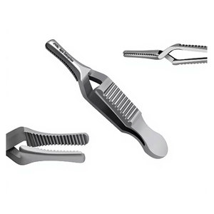 คีมหนีบหลอดเลือด Dieffenbach Bulldog Clamp ขนาด 1.5 นิ้ว แบบตรง ไม่ทำให้เกิดการบาดเจ็บ คีมหนีบหลอดเลือดสำหรับผ่าตัด ทำจากสแตนเลสสตีล ความแม่นยำสูง สำหรับห้ามเลือด - Product Image 1