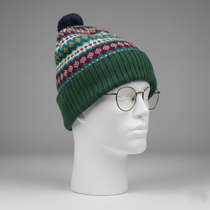 Gorro de Punto de Invierno Personalizado al por Mayor a Bajo Precio, Unisex, de Color Sólido, con Etiqueta Personalizada, Gorro Cálido Tipo Beanie con Jacquard - Product Image 5