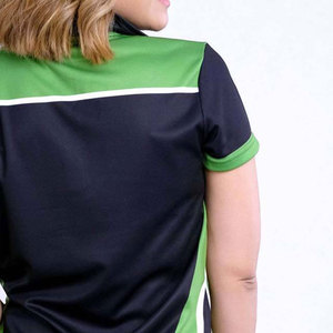 Top de Verano Casual para Mujer, Transpirable y Ecológico, de Punto Jersey con Cuello en V y Mangas Cortas en Poliéster/Algodón - Product Image 5