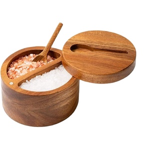Bol décoratif en bois de manguier en métal de haute qualité avec cuillère Bol de voyage de qualité supérieure - Product Image 1