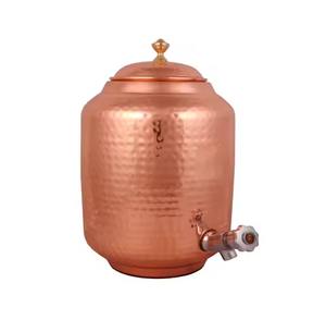Classic Copper Water <b>Dispenser</b> Multipurpose Storage Tank with Tap for <b>Drinking</b> Water Suitable for Kitchen Dining Table Setup - Product Image 5
