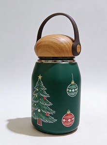 Offre Spéciale – Bouteille Thermos en Acier Inoxydable 100 % Originale avec Poignée et Couvercle, Portable, Idéale comme Cadeau de Noël - Product Image 4