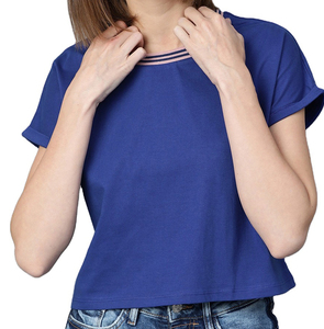 T-shirt court en coton et polyester pour femme, prix raisonnable, léger, écologique, séchage rapide, unisexe - Product Image 4