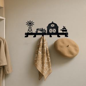 Scaffali in Metallo Resistenti - Ganci da Parete per Organizzazione di Ingresso, Bagno e Cucina, Robusto Organizzatore per Chiavi e Posta - Product Image 5