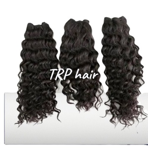 Venta al por mayor 100% Extensiones de Cabello Humano Virgen de Templo Indio Natural de Alta Calidad de Onda de Cuerpo Rizado Estilos Rectos DE LA India - Product Image 4